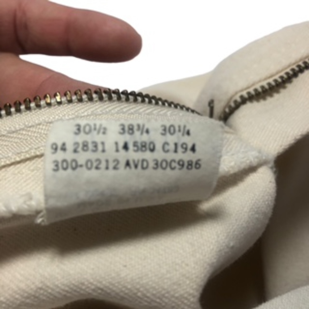 Lee Vanilla Colored Straight Leg Jeans Size Juniors 11 M - Picture 7 of 12